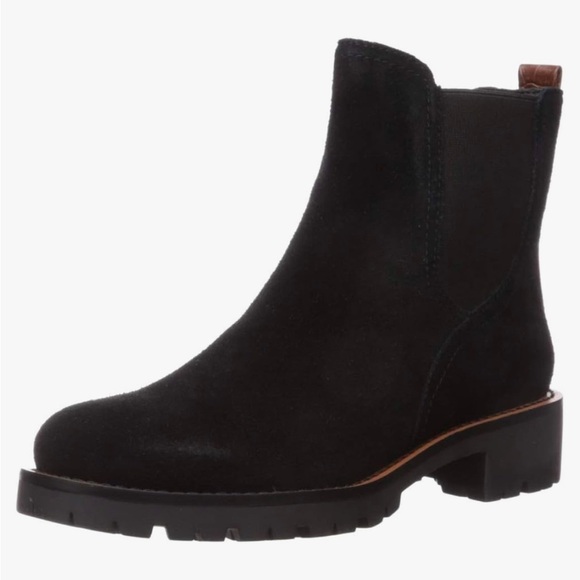 Sam Edelman genuine leather all weather winter Chelsea boot lugge rubber sole - Picture 1 of 9